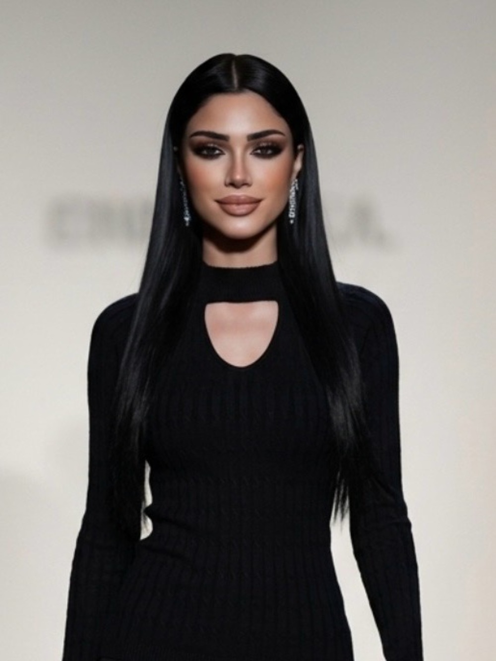 2 for $30 💟Elegant Black Long Sleeve Women's Keyhole Top